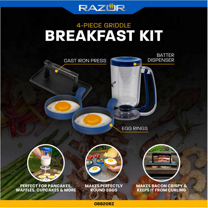 Razor 4Piece Griddle Breakfast Kit Wayfair